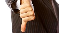 thumb down poraz izguba slabo